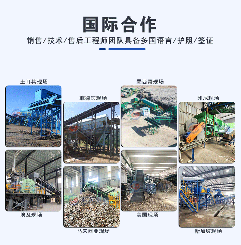 建筑垃圾处理设备国际合作